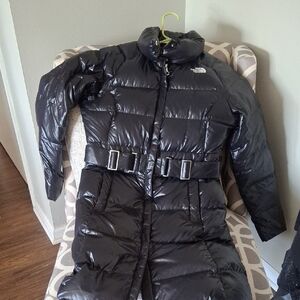 The North Face Women's Black Belted Puffer Coat